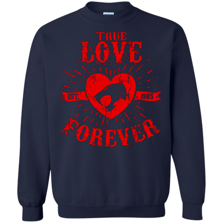 Sweatshirts Navy / Small True Love Forever Thunder Crewneck Sweatshirt