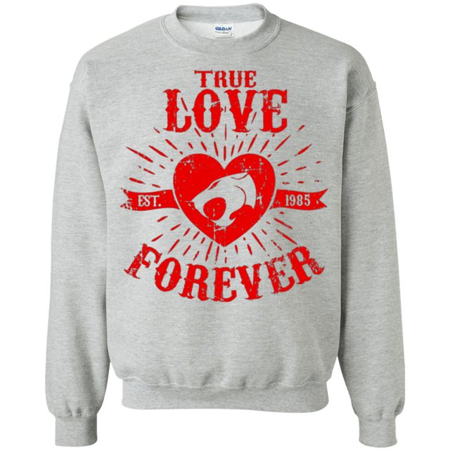 Sweatshirts Sport Grey / Small True Love Forever Thunder Crewneck Sweatshirt