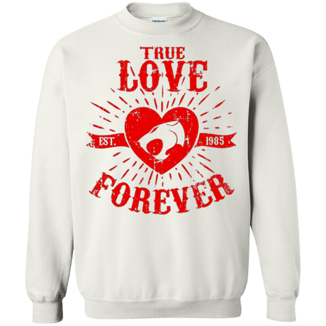 Sweatshirts White / Small True Love Forever Thunder Crewneck Sweatshirt