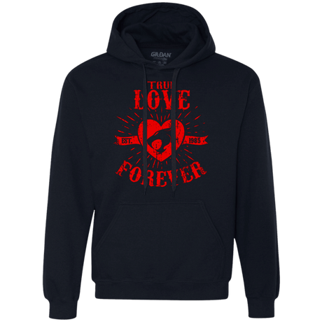Sweatshirts Navy / Small True Love Forever Thunder Premium Fleece Hoodie