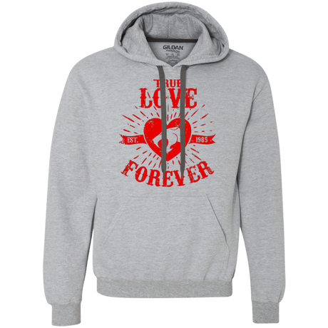 Sweatshirts Sport Grey / Small True Love Forever Thunder Premium Fleece Hoodie