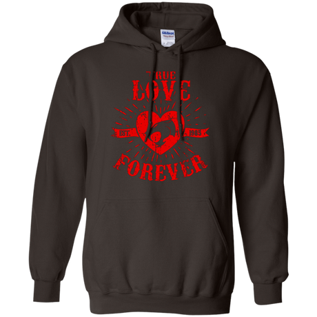 Sweatshirts Dark Chocolate / Small True Love Forever Thunder Pullover Hoodie
