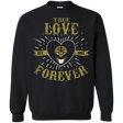 Sweatshirts Black / Small True Love Forever White Crewneck Sweatshirt