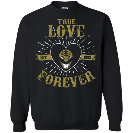 Sweatshirts Black / Small True Love Forever White Crewneck Sweatshirt