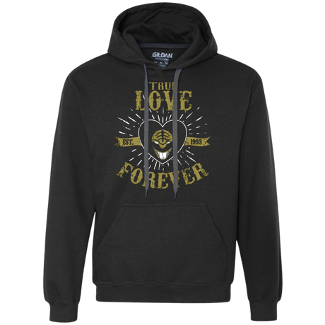 Sweatshirts Black / Small True Love Forever White Premium Fleece Hoodie