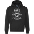 Sweatshirts Black / Small True Love Forever Wolf Premium Fleece Hoodie