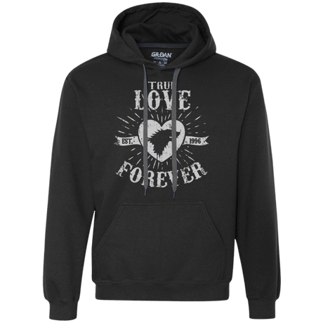 Sweatshirts Black / Small True Love Forever Wolf Premium Fleece Hoodie