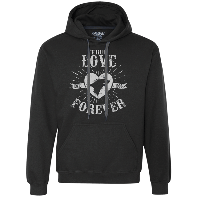 Sweatshirts Black / Small True Love Forever Wolf Premium Fleece Hoodie