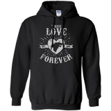 Sweatshirts Black / Small True Love Forever Wolf Pullover Hoodie