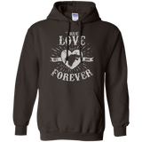 Sweatshirts Dark Chocolate / Small True Love Forever Wolf Pullover Hoodie