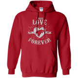 Sweatshirts Red / Small True Love Forever Wolf Pullover Hoodie