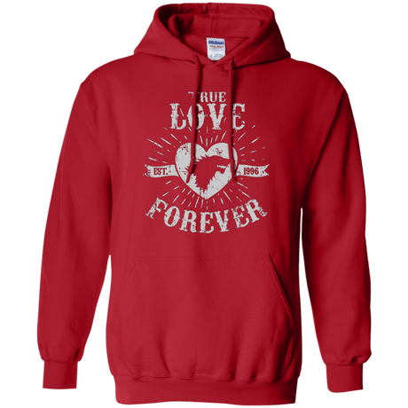 Sweatshirts Red / Small True Love Forever Wolf Pullover Hoodie