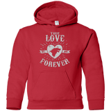 Sweatshirts Red / YS True Love Forever Wolf Youth Hoodie