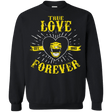 Sweatshirts Black / Small True Love Forever Yellow Crewneck Sweatshirt
