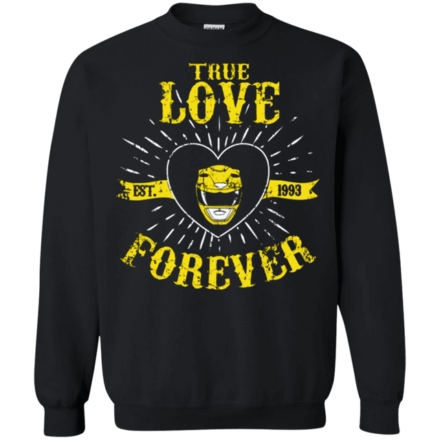 Sweatshirts Black / Small True Love Forever Yellow Crewneck Sweatshirt