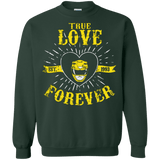 Sweatshirts Forest Green / Small True Love Forever Yellow Crewneck Sweatshirt