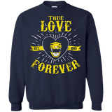 Sweatshirts Navy / Small True Love Forever Yellow Crewneck Sweatshirt