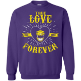 Sweatshirts Purple / Small True Love Forever Yellow Crewneck Sweatshirt