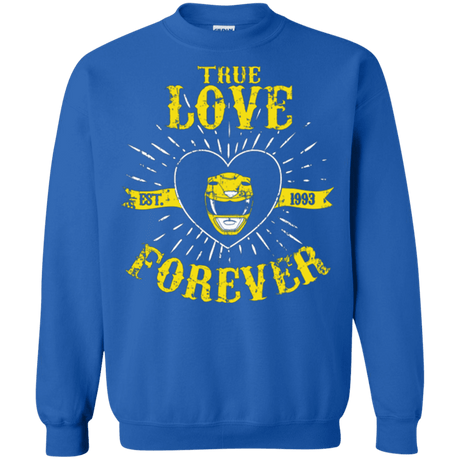 Sweatshirts Royal / Small True Love Forever Yellow Crewneck Sweatshirt