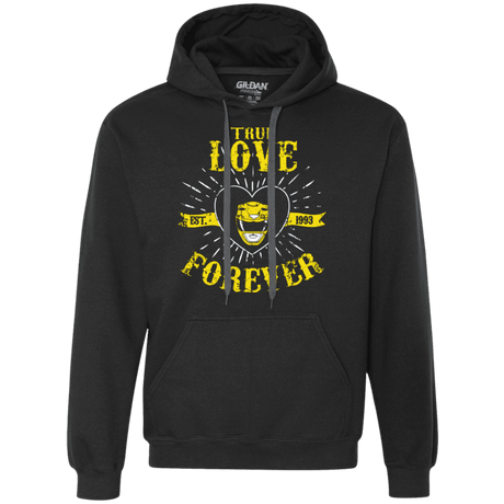 Sweatshirts Black / Small True Love Forever Yellow Premium Fleece Hoodie