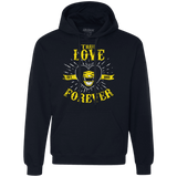 Sweatshirts Navy / Small True Love Forever Yellow Premium Fleece Hoodie