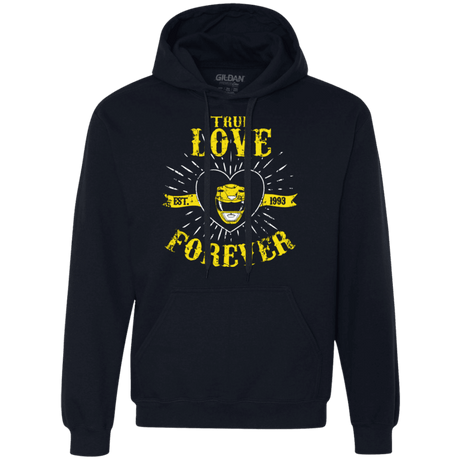 Sweatshirts Navy / Small True Love Forever Yellow Premium Fleece Hoodie