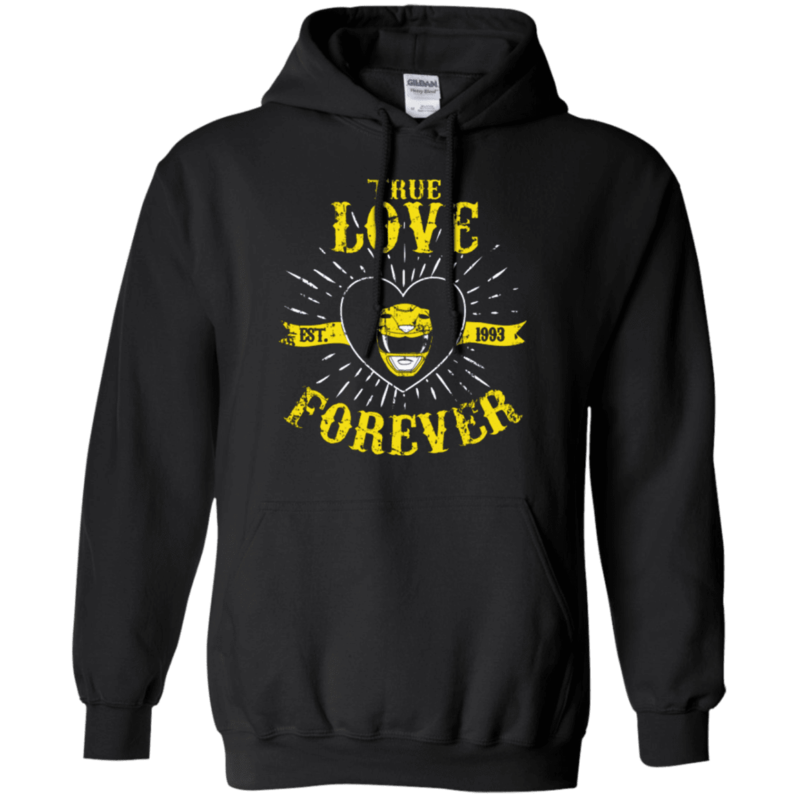 Sweatshirts Black / Small True Love Forever Yellow Pullover Hoodie
