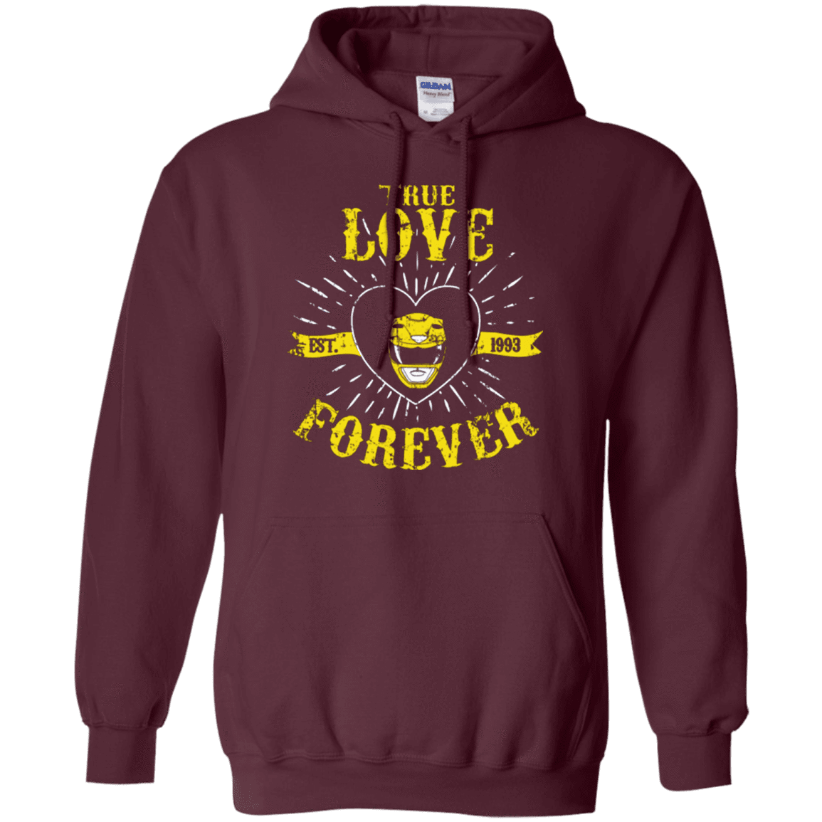 Sweatshirts Maroon / Small True Love Forever Yellow Pullover Hoodie