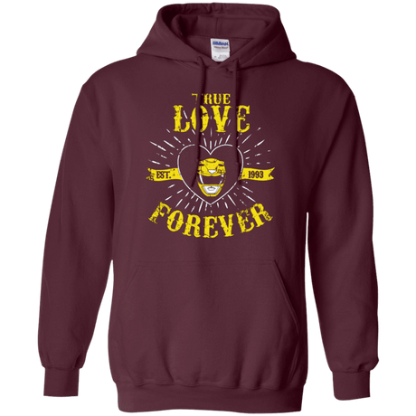 Sweatshirts Maroon / Small True Love Forever Yellow Pullover Hoodie