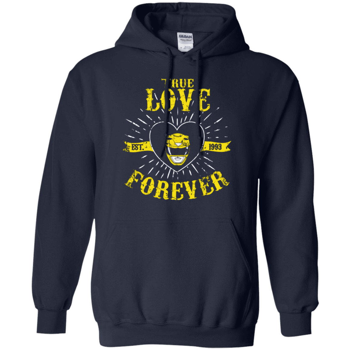Sweatshirts Navy / Small True Love Forever Yellow Pullover Hoodie