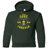 Sweatshirts Forest Green / YS True Love Forever Yellow Youth Hoodie