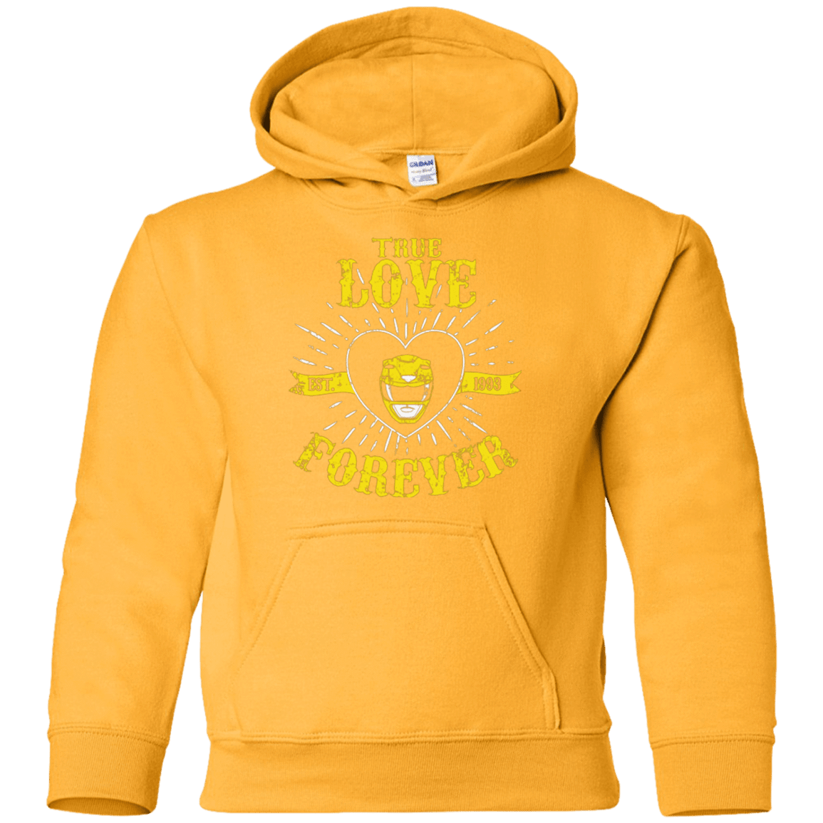 Sweatshirts Gold / YS True Love Forever Yellow Youth Hoodie