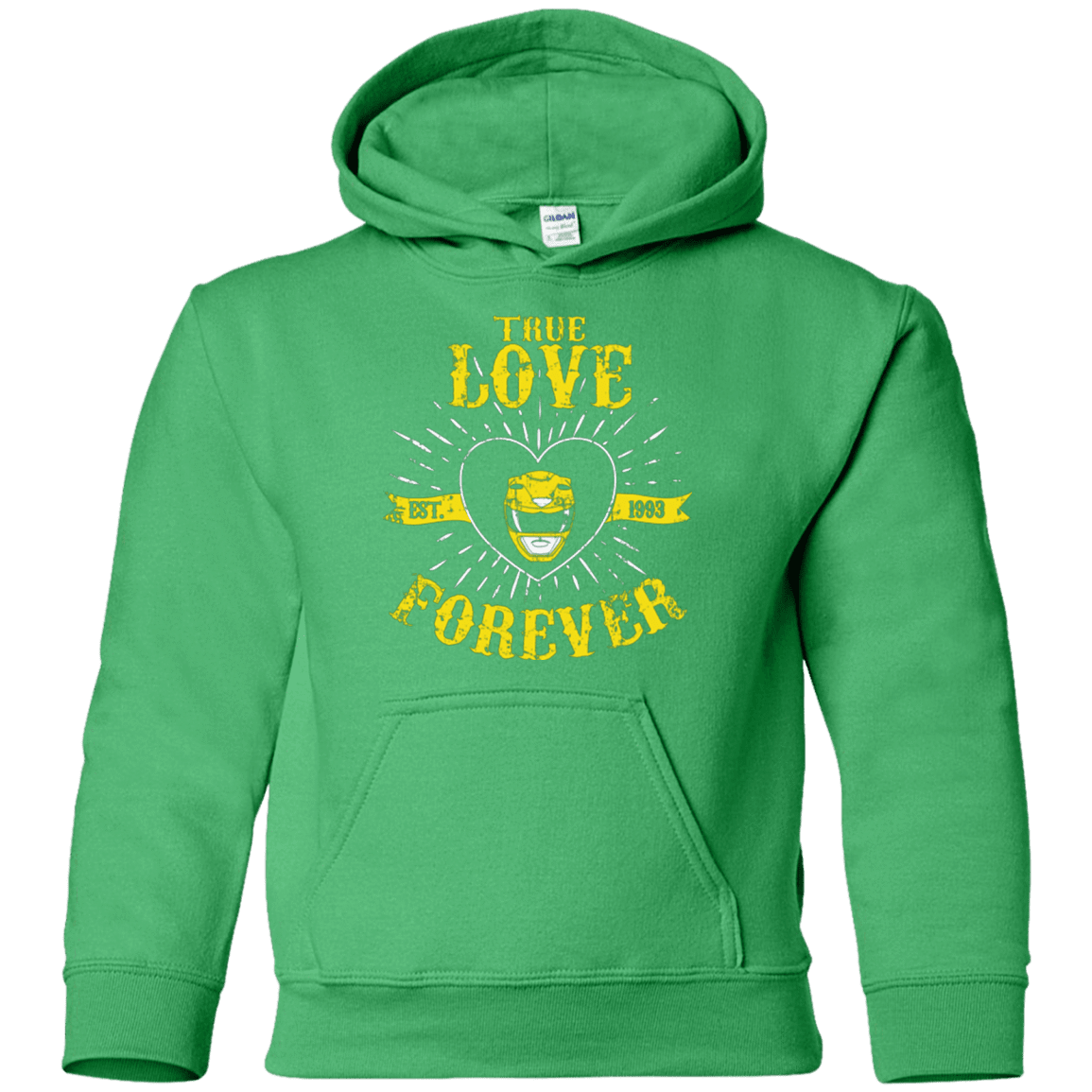 Sweatshirts Irish Green / YS True Love Forever Yellow Youth Hoodie