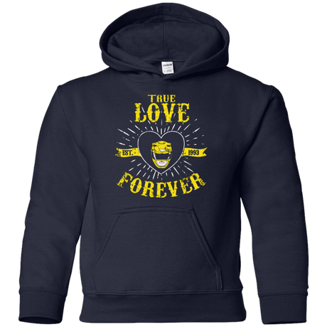 Sweatshirts Navy / YS True Love Forever Yellow Youth Hoodie