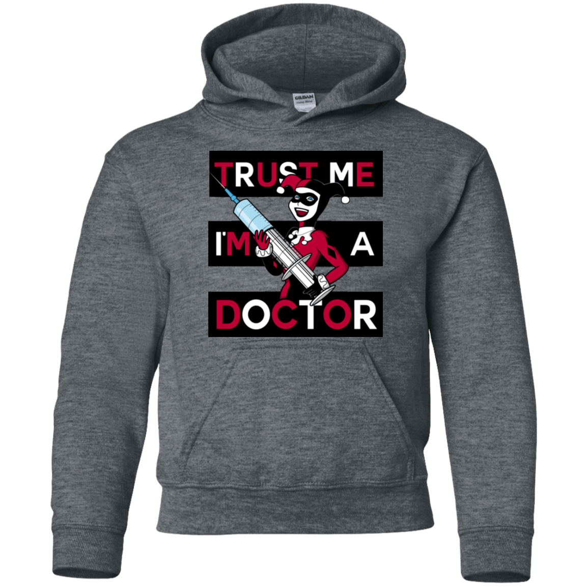 Sweatshirts Dark Heather / YS Trust me! Youth Hoodie