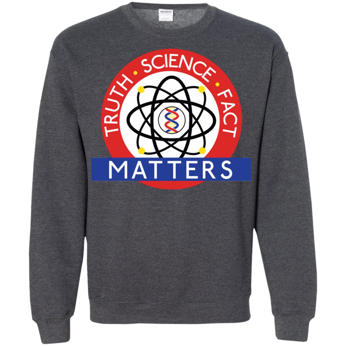 Sweatshirts Dark Heather / S Truth Science Fact Crewneck Sweatshirt