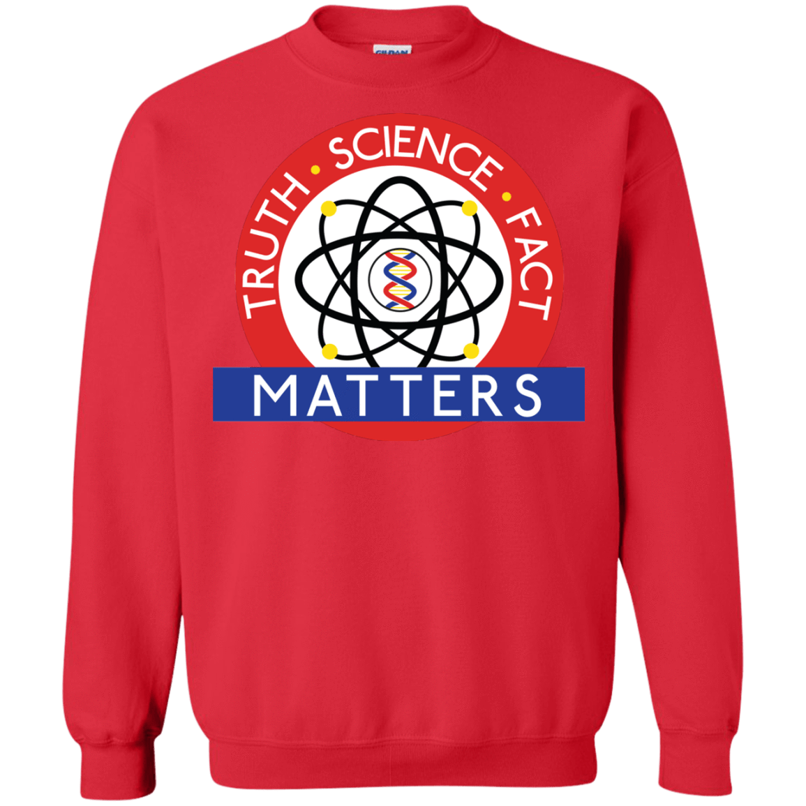 Sweatshirts Red / S Truth Science Fact Crewneck Sweatshirt