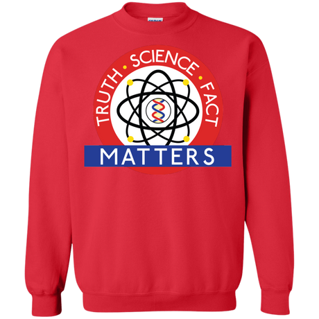 Sweatshirts Red / S Truth Science Fact Crewneck Sweatshirt