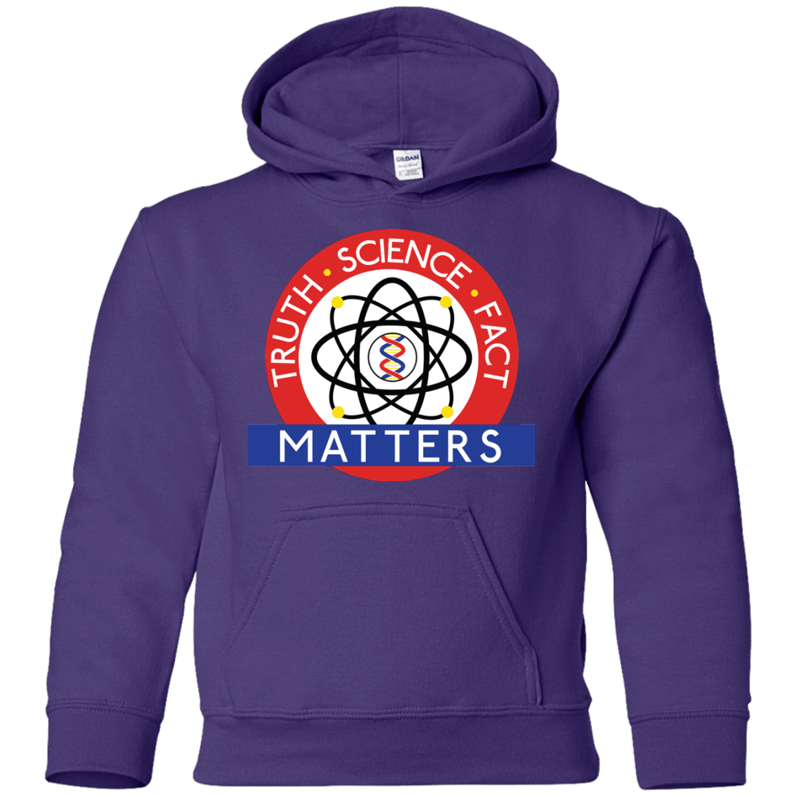 Sweatshirts Purple / YS Truth Science Fact Youth Hoodie
