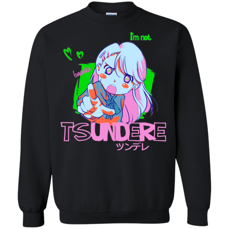 Sweatshirts Black / Small Tsundere Crewneck Sweatshirt