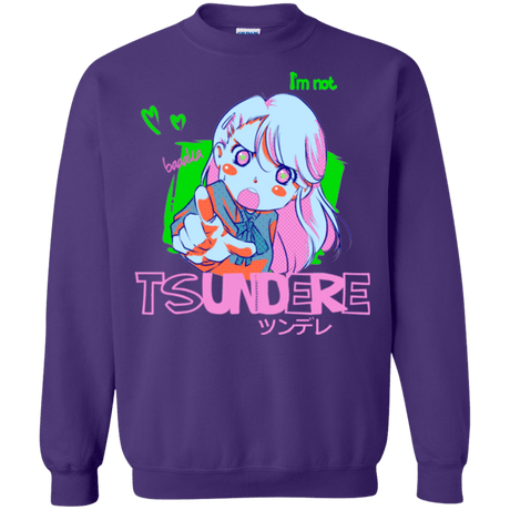 Sweatshirts Purple / Small Tsundere Crewneck Sweatshirt