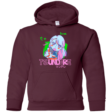 Sweatshirts Maroon / YS Tsundere Youth Hoodie