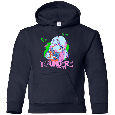 Sweatshirts Navy / YS Tsundere Youth Hoodie