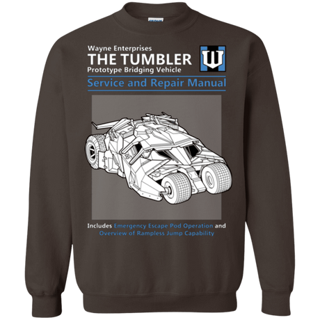Sweatshirts Dark Chocolate / Small TUMBLER SERVICE AND REPAIR MANUAL Crewneck Sweatshirt