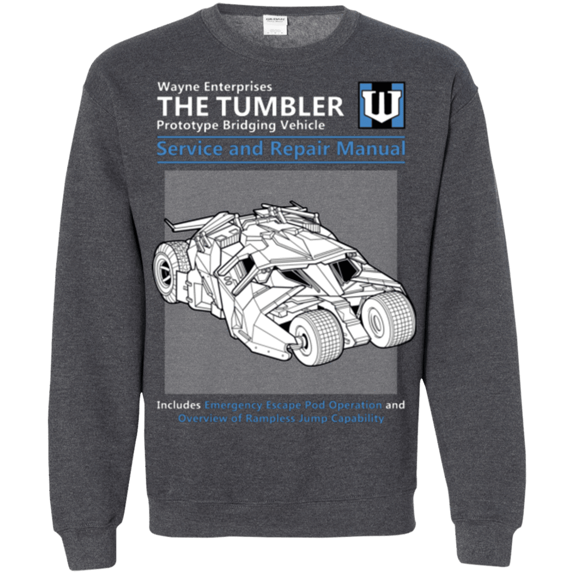 Sweatshirts Dark Heather / Small TUMBLER SERVICE AND REPAIR MANUAL Crewneck Sweatshirt