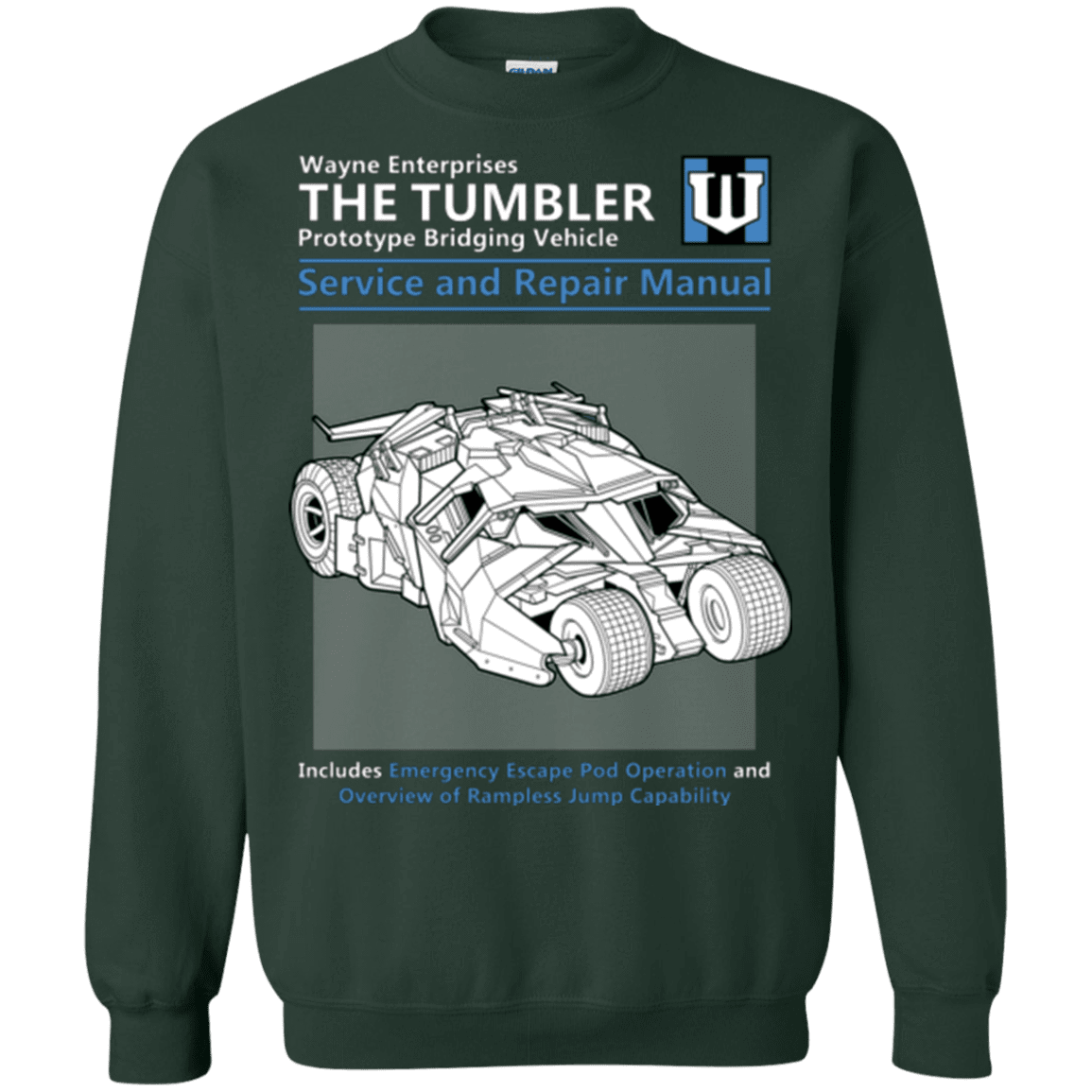 Sweatshirts Forest Green / Small TUMBLER SERVICE AND REPAIR MANUAL Crewneck Sweatshirt