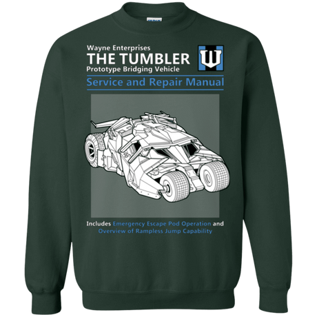 Sweatshirts Forest Green / Small TUMBLER SERVICE AND REPAIR MANUAL Crewneck Sweatshirt