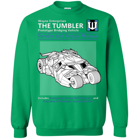 Sweatshirts Irish Green / Small TUMBLER SERVICE AND REPAIR MANUAL Crewneck Sweatshirt