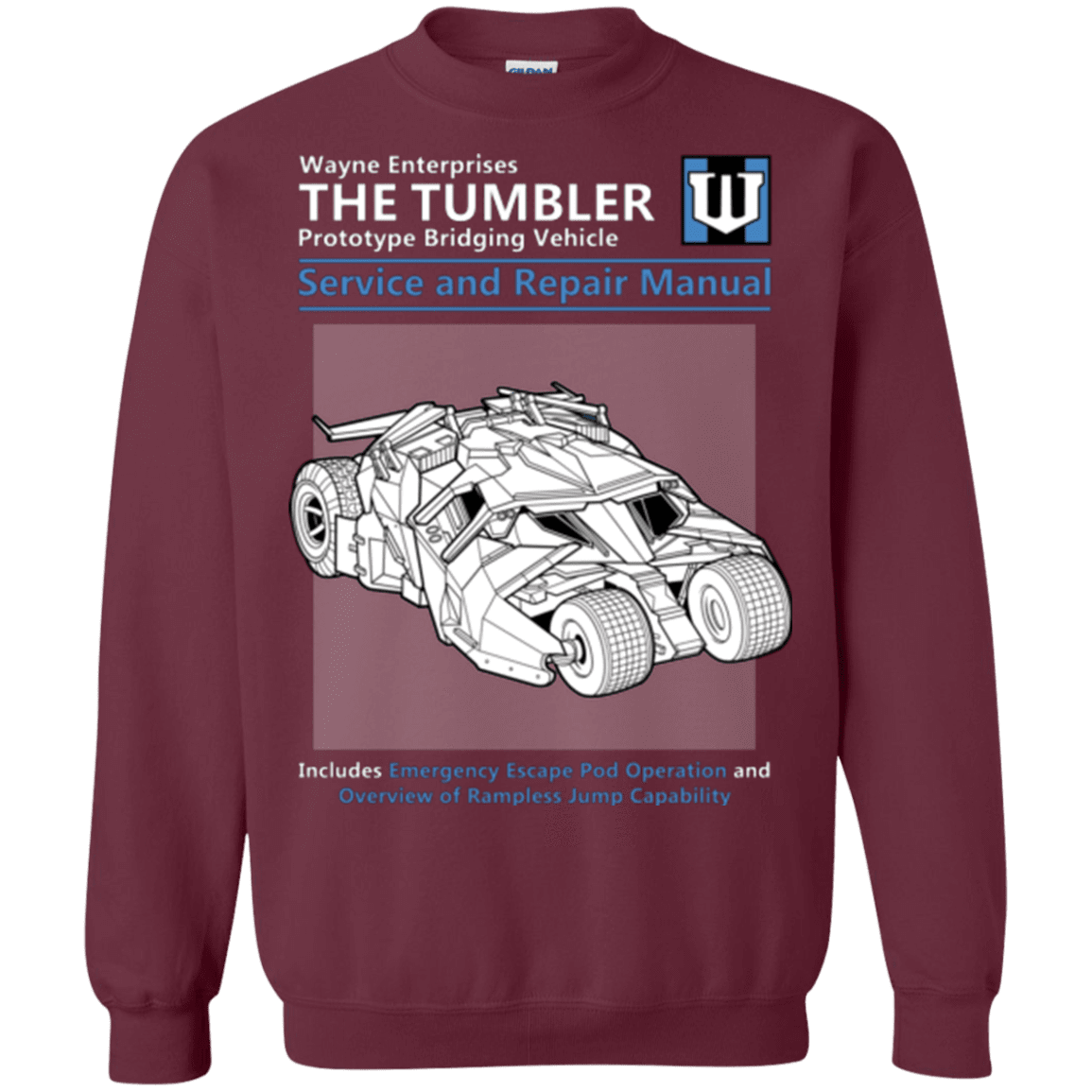 Sweatshirts Maroon / Small TUMBLER SERVICE AND REPAIR MANUAL Crewneck Sweatshirt