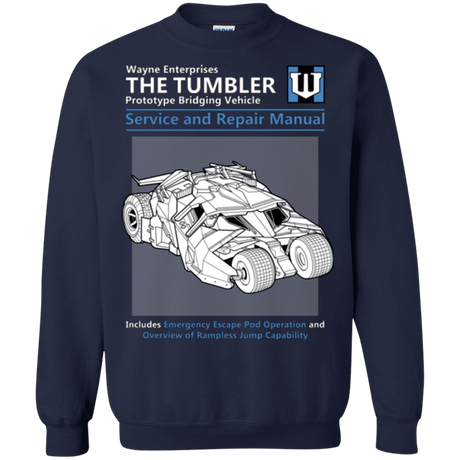 Sweatshirts Navy / Small TUMBLER SERVICE AND REPAIR MANUAL Crewneck Sweatshirt